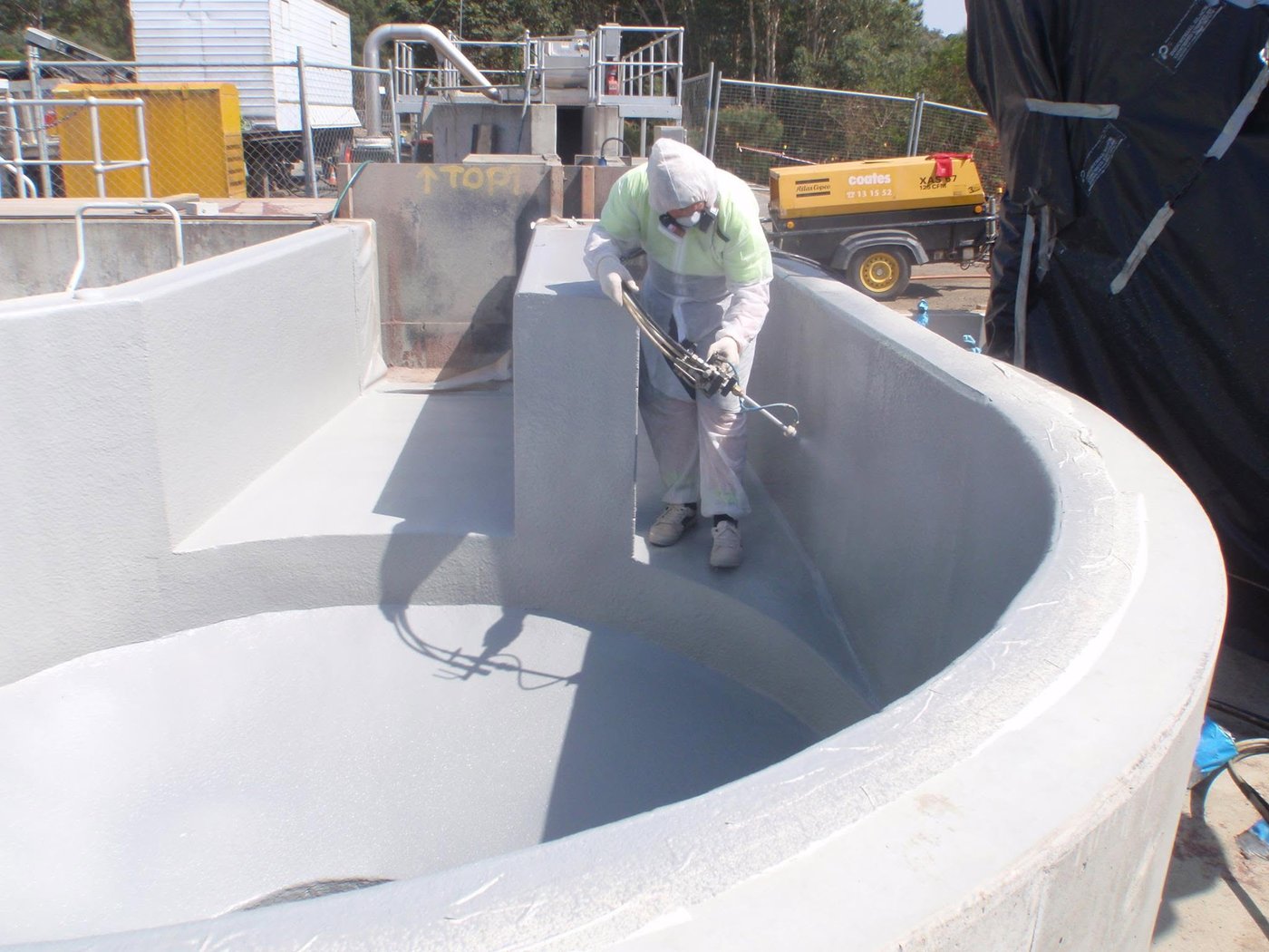 CreteSeal protective coating and tank lining project